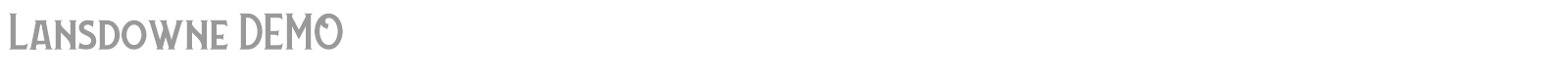 Lansdowne font preview